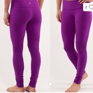 Neon purple lulu lemon leggings!